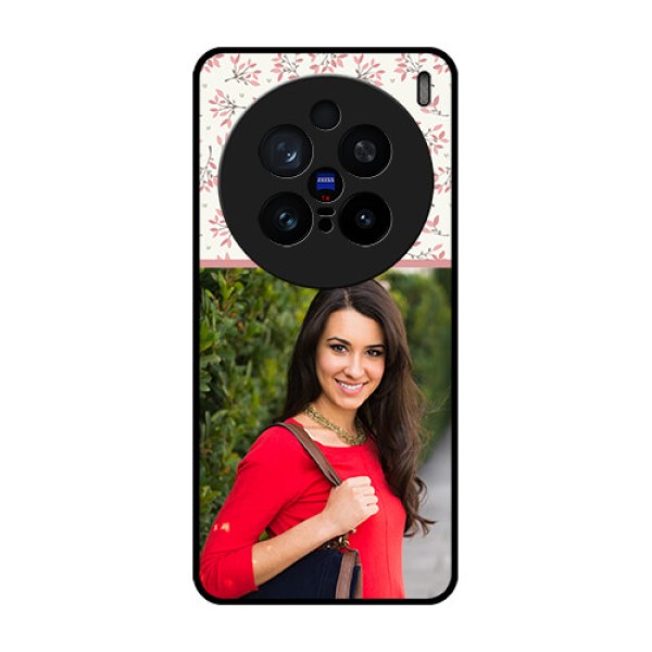 Vivo X200 Pro 5G Custom Glass Phone CaseStunning Floral Design