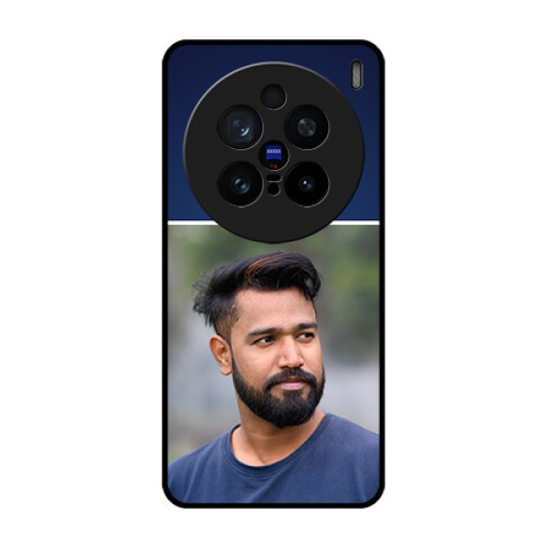 Vivo X200 Pro 5G Custom Glass Phone CaseSimple Royal Blue Design