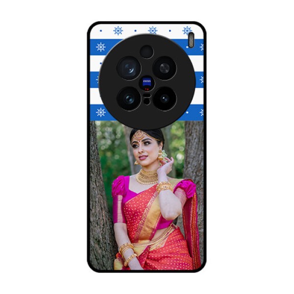 Vivo X200 Pro 5G Custom Glass Phone CaseSnow Pattern Design