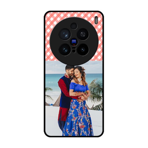 Vivo X200 Pro 5G Custom Glass Phone CasePink Pattern Design