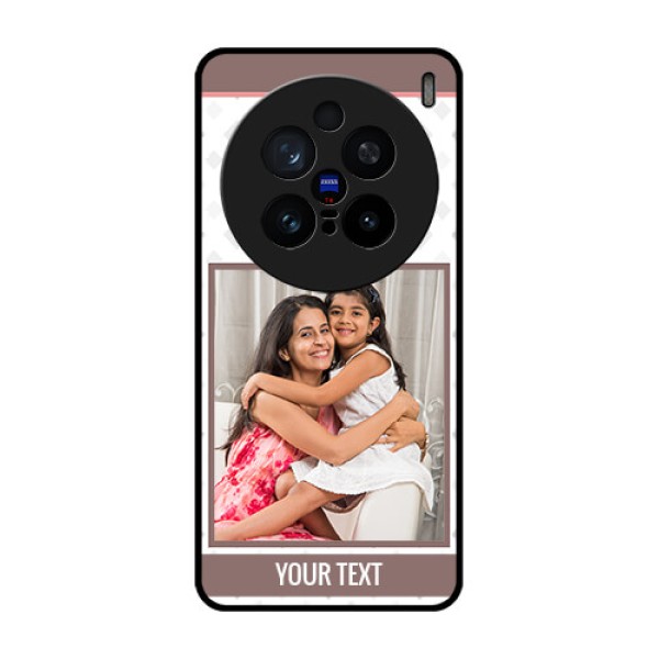 Vivo X200 Pro 5G Custom Glass Phone CaseSimple Diamond Design