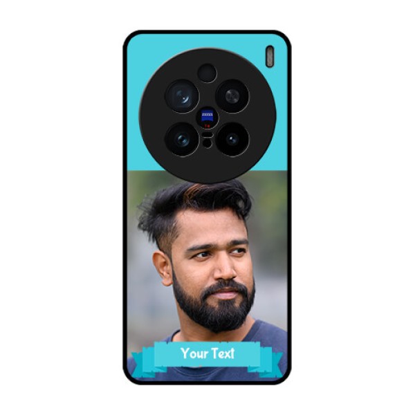 Vivo X200 Pro 5G Custom Glass Phone CaseBlue Color Design