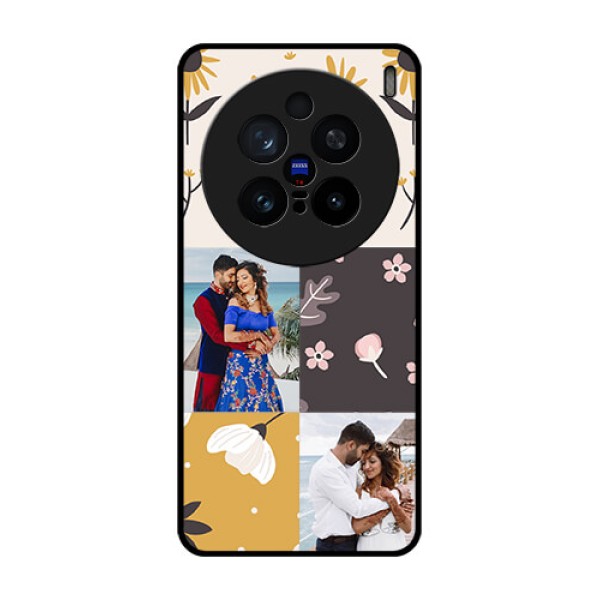 Vivo X200 Pro 5G Custom Glass Phone Case3 Images With Floral Design Vivo X200 Pro 5G Custom Glass Phone Case3 Images With Floral Design