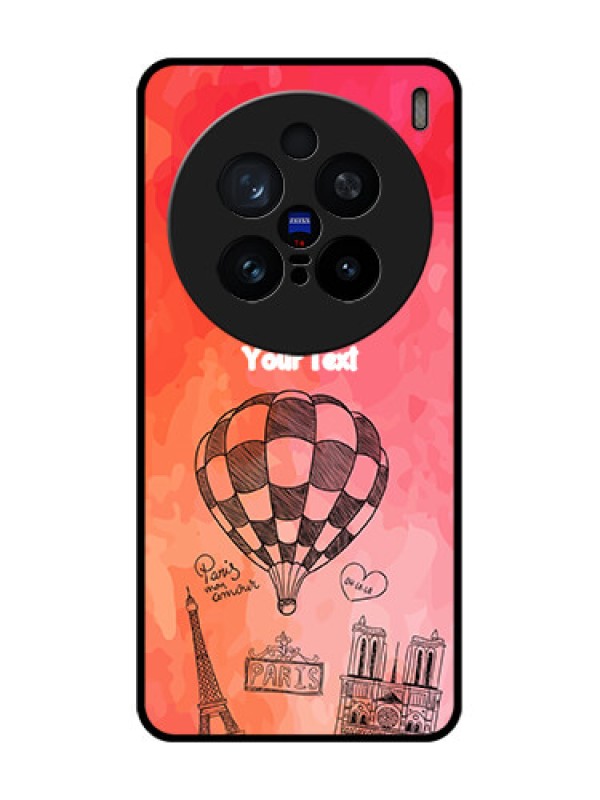 Custom Vivo X200 Pro 5G Custom Glass Phone CaseParis Theme Design