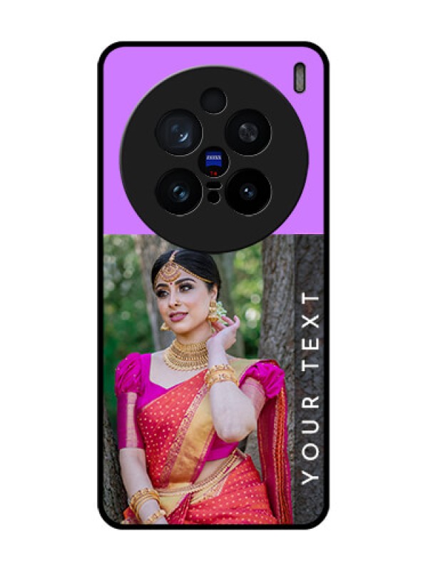 Custom Vivo X200 Pro 5G Custom Glass Phone CaseBirthday Icons Design