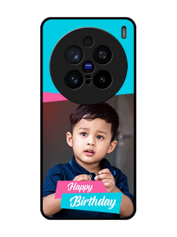 Custom Vivo X200 Pro 5G Custom Glass Phone CaseImage Holder With 2 Color Design