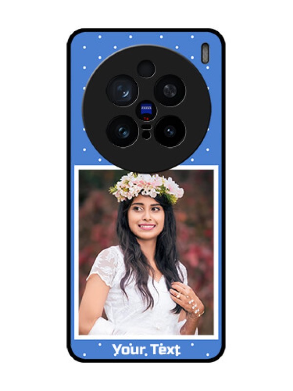 Custom Vivo X200 Pro 5G Custom Glass Phone CasePolka Dots Design