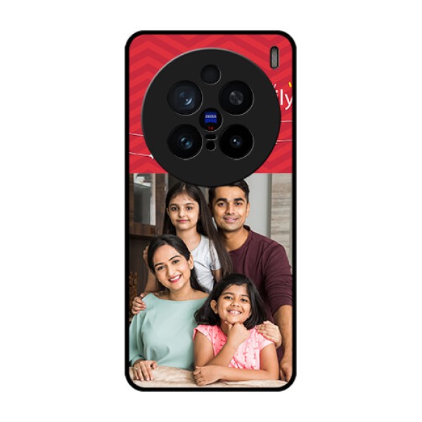 Vivo X200 Pro 5G Custom Glass Phone CaseHappy Family Design