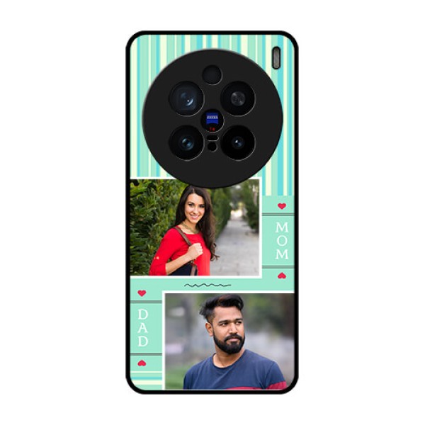 Vivo X200 Pro 5G Custom Glass Phone CaseMom and Dad Pic Design