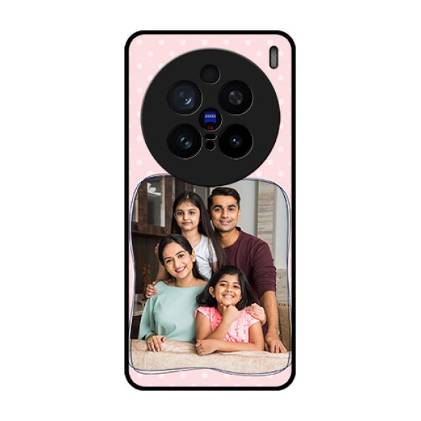 Vivo X200 Pro 5G Custom Glass Phone CaseFamily With Dots Design