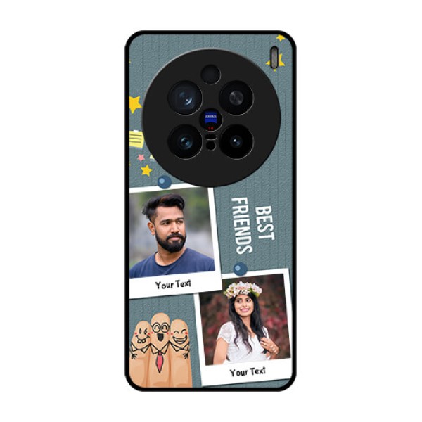 Vivo X200 Pro 5G Custom Glass Phone CaseSticky Frames And Friendship Design Vivo X200 Pro 5G Custom Glass Phone CaseSticky Frames And Friendship Design