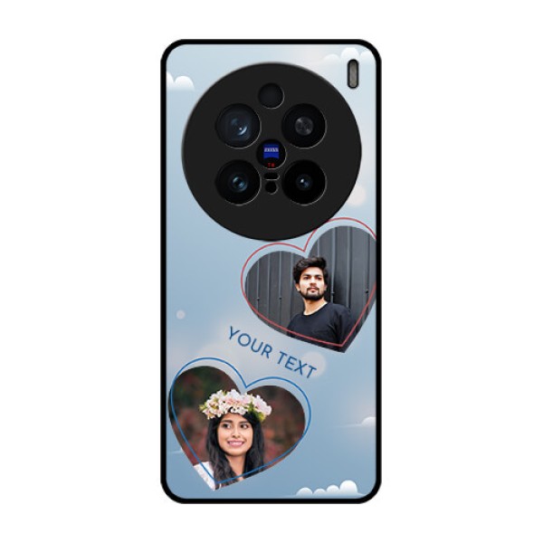 Vivo X200 Pro 5G Custom Glass Phone CaseBlue Color Couple Design