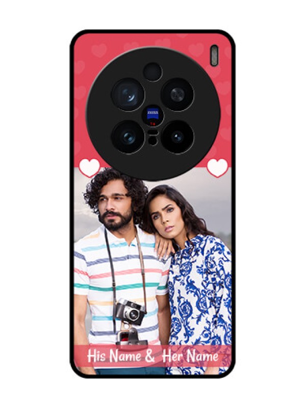 Custom Vivo X200 Pro 5G Custom Glass Phone CaseSimple Love Design