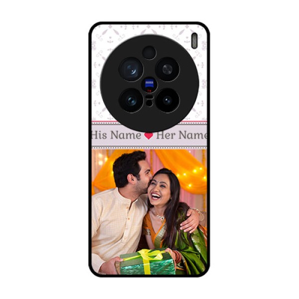Vivo X200 Pro 5G Custom Glass Phone CaseWith Photo And Ethnic Design Vivo X200 Pro 5G Custom Glass Phone CaseWith Photo And Ethnic Design