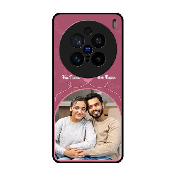 Vivo X200 Pro 5G Custom Glass Phone CaseLove Floral Design