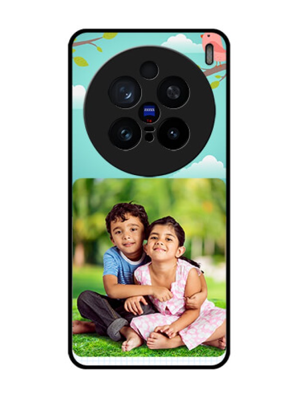 Custom Vivo X200 Pro 5G Custom Glass Phone CaseDoodle Love Design