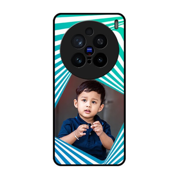 Vivo X200 Pro 5G Custom Glass Phone CaseAbstract Spiral Design