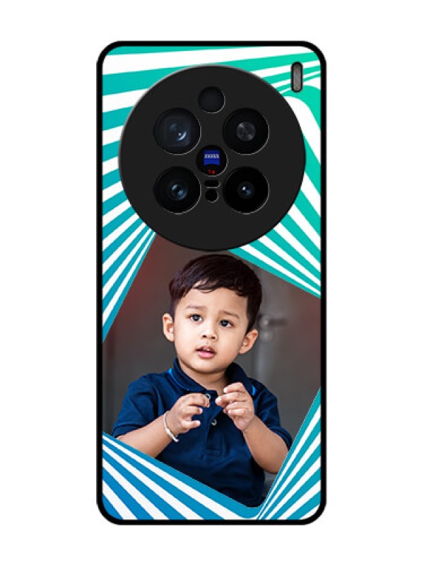 Custom Vivo X200 Pro 5G Custom Glass Phone CaseAbstract Spiral Design