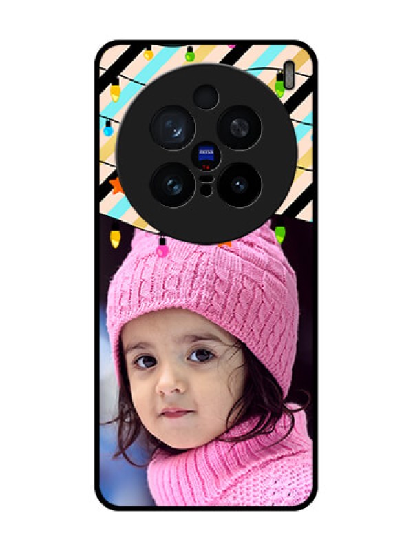 Custom Vivo X200 Pro 5G Custom Glass Phone CaseLights Hanging Design