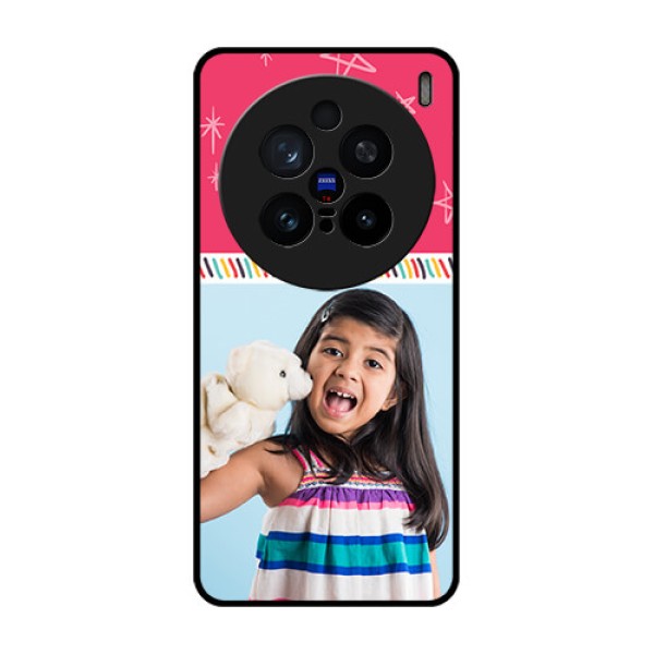 Vivo X200 Pro 5G Custom Glass Phone CaseLine Art Design