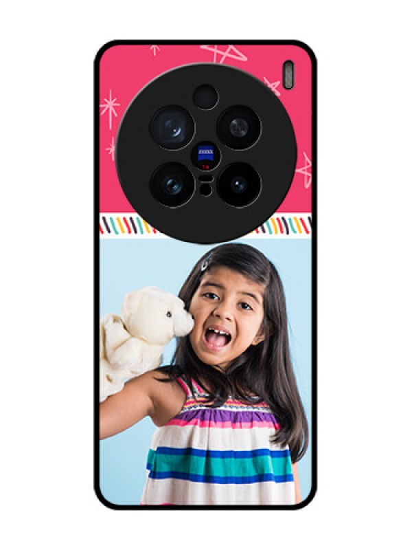 Custom Vivo X200 Pro 5G Custom Glass Phone CaseLine Art Design