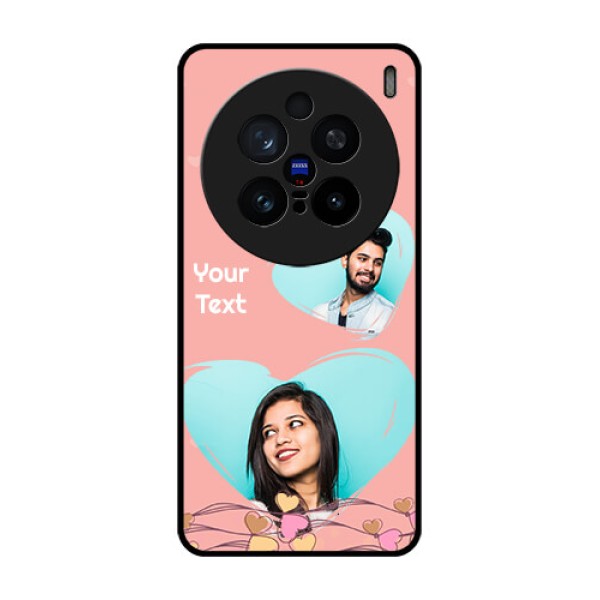 Vivo X200 Pro 5G Custom Glass Phone CaseLove Doodle Design