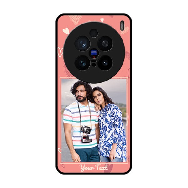 Vivo X200 Pro 5G Custom Glass Phone CaseLove Doodle Art Design