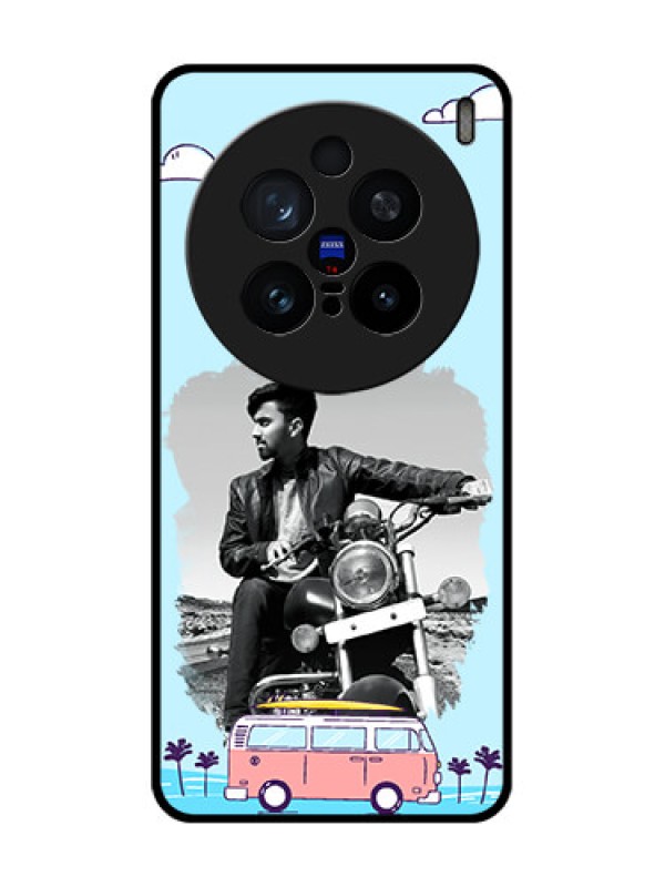 Custom Vivo X200 Pro 5G Custom Glass Phone CaseTravel and Adventure Design