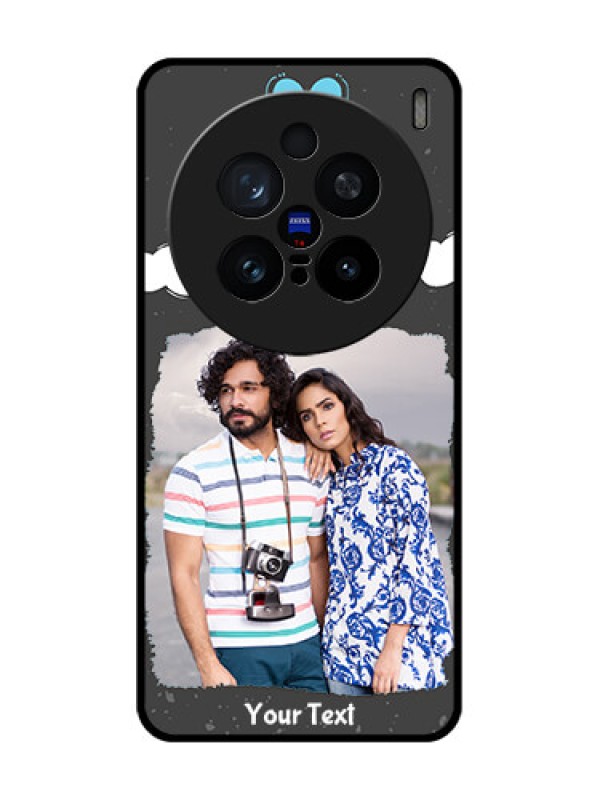 Custom Vivo X200 Pro 5G Custom Glass Phone CaseSplashes With Love Doodles Design