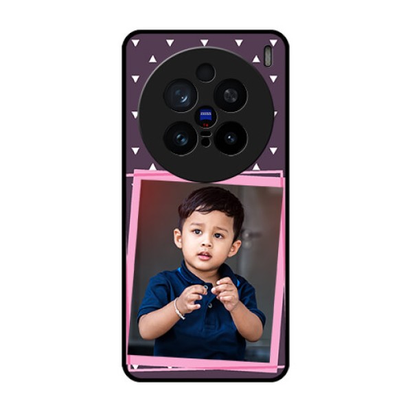 Vivo X200 Pro 5G Custom Glass Phone CaseTriangle Pattern Dotted Design Vivo X200 Pro 5G Custom Glass Phone CaseTriangle Pattern Dotted Design