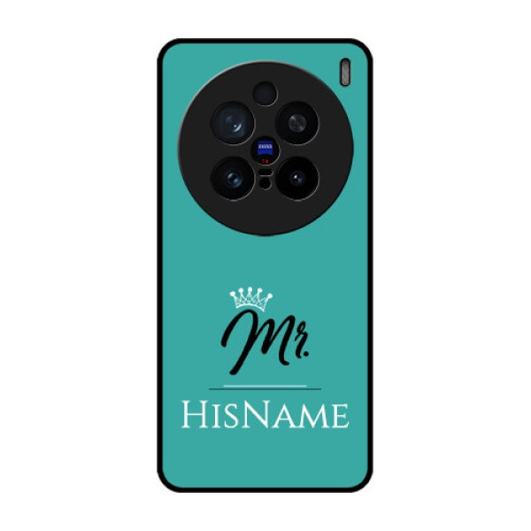 Vivo X200 Pro 5G Custom Glass Phone CaseMr With Name Design