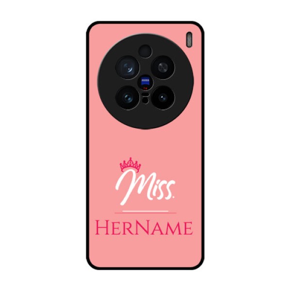 Vivo X200 Pro 5G Custom Glass Phone CaseMrs With Name Design