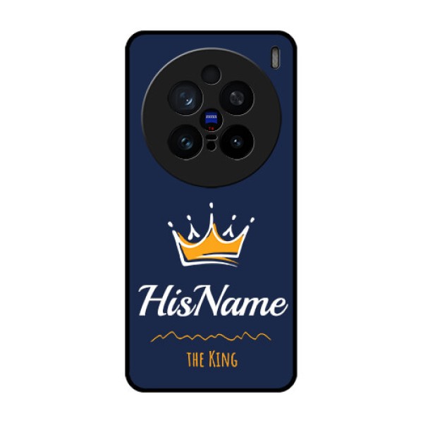 Vivo X200 Pro 5G Custom Glass Phone CaseKing With Name Design