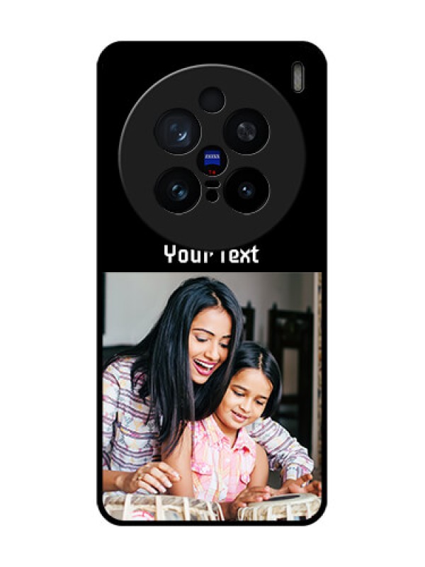 Custom Vivo X200 Pro 5G Custom Glass Phone CasePhoto With Name Design