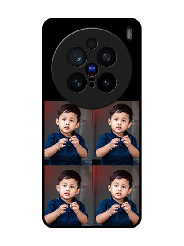 Custom Vivo X200 Pro 5G Custom Glass Phone Case4 Image Holder Design