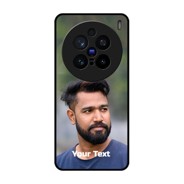 Vivo X200 Pro 5G Custom Glass Phone CasePhoto With Text Design