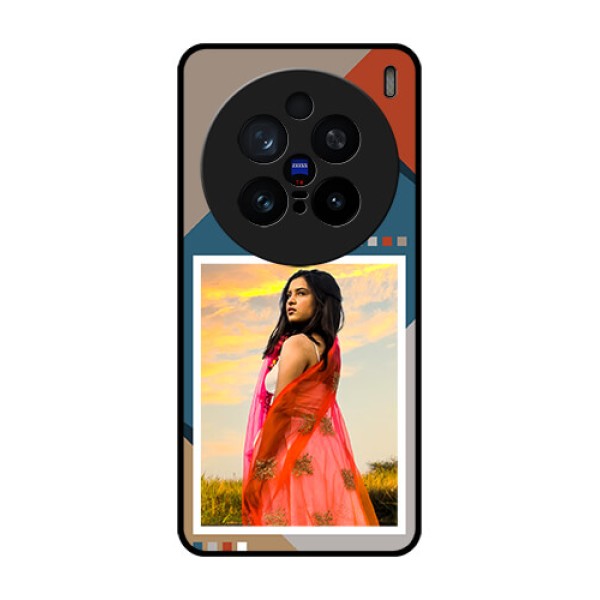 Vivo X200 Pro 5G Custom Glass Phone CaseRetro Color Pallet Design