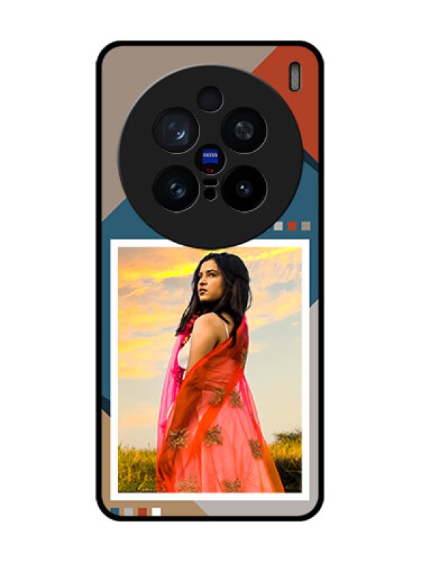 Custom Vivo X200 Pro 5G Custom Glass Phone CaseRetro Color Pallet Design