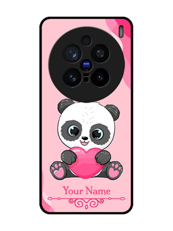 Custom Vivo X200 Pro 5G Custom Glass Phone CaseCute Panda Design