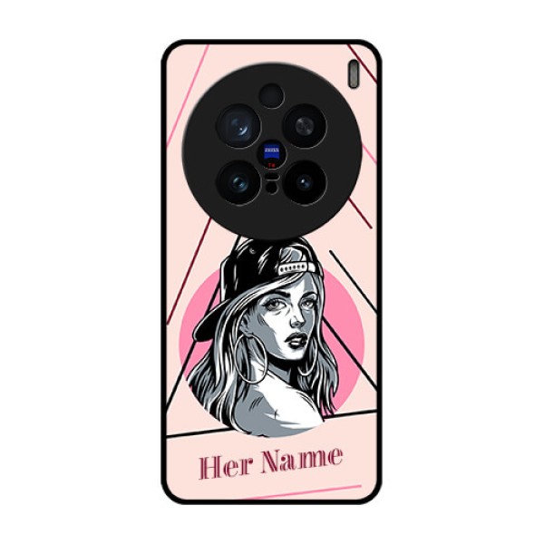 Vivo X200 Pro 5G Custom Glass Phone CaseRockstar Girl Design