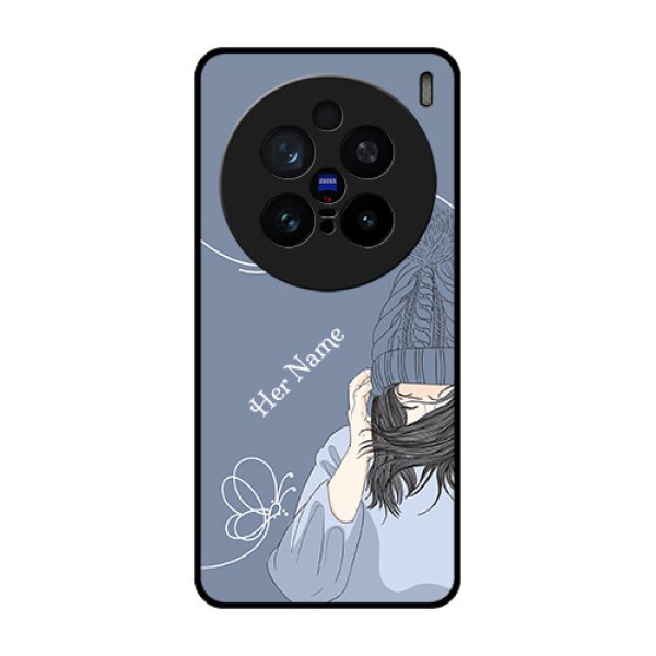 Vivo X200 Pro 5G Custom Glass Phone CaseGirl In Winter Outfit Design Vivo X200 Pro 5G Custom Glass Phone CaseGirl In Winter Outfit Design