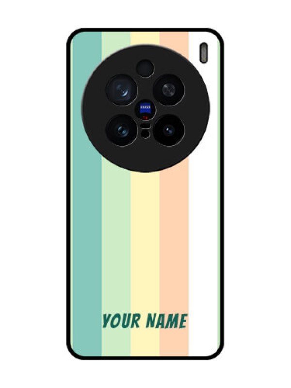 Custom Vivo X200 Pro 5G Custom Glass Phone CaseMulti - Colour Stripes Design