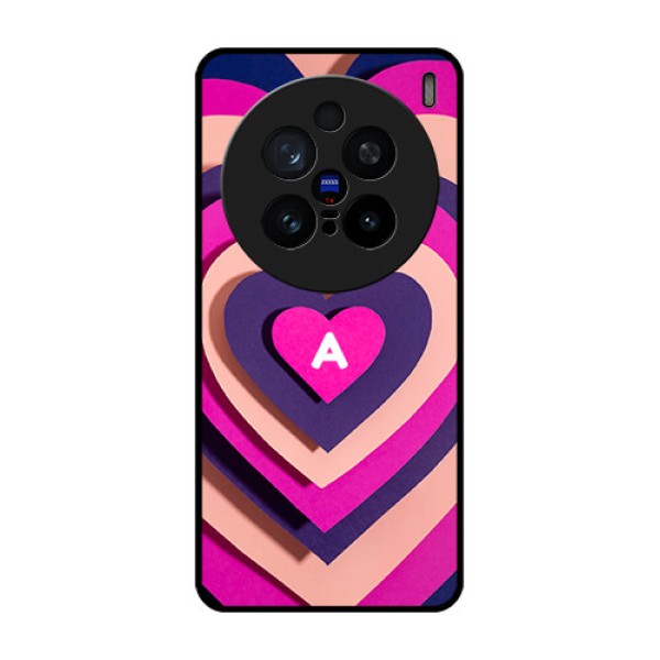 Vivo X200 Pro 5G Custom Glass Phone CaseCute Heart Pattern Design