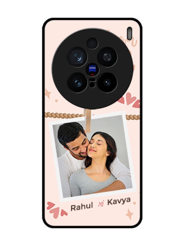 Custom Vivo X200 Pro 5G Custom Glass Phone CaseForever And Ever Love Design