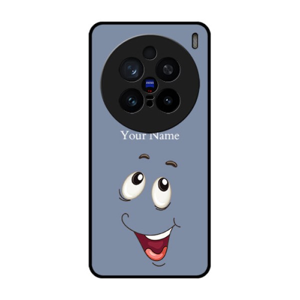 Vivo X200 Pro 5G Custom Glass Phone CaseLaughing Cartoon Face Design
