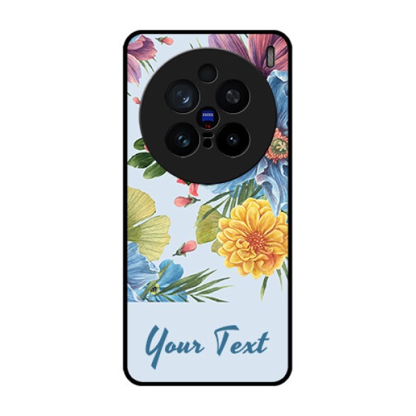 Vivo X200 Pro 5G Custom Glass Phone CaseStunning Watercolored Flowers Painting Design Vivo X200 Pro 5G Custom Glass Phone CaseStunning Watercolored Flowers Painting Design