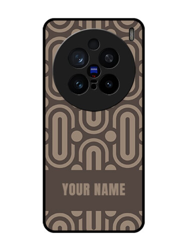 Custom Vivo X200 Pro 5G Custom Glass Phone CaseCaptivating Zero Pattern Design