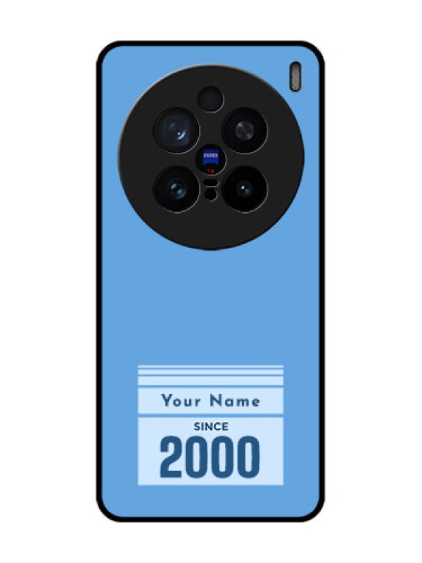 Custom Vivo X200 Pro 5G Custom Glass Phone CaseCustom Year Of Birth Design