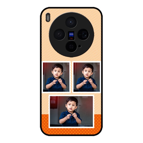 Vivo X300 5G Custom Glass Phone Case - Bulk Photos Upload Design