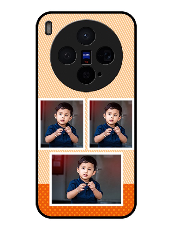 Custom Vivo X300 5G Custom Glass Phone Case - Bulk Photos Upload Design